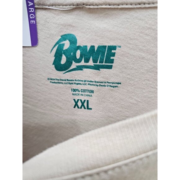 David Bowie Graphic Band Tee XXL NWT - Picture 3 of 6